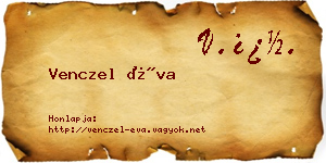 Venczel Éva névjegykártya